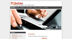 Desktop Screenshot of debetas.lt