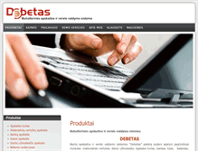 Tablet Screenshot of debetas.lt